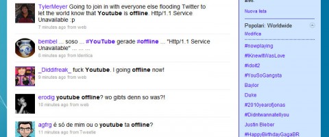 YouTube offline Twitter