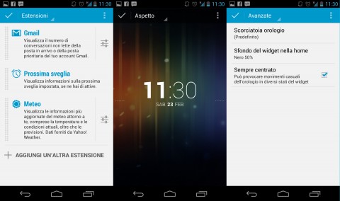 dashclock-impostazioni